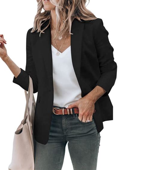 1 X Brand New Cicy Bell Womens Casual Blazers Open Front Long Sleeve Work Office Jackets Wedding