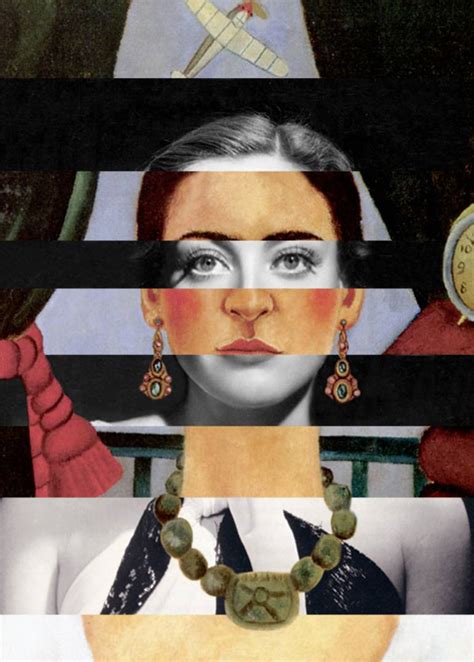 Frida Kahlo S Self Portrait Time Flies Joan Crawford Collage By Luigi