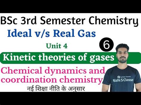 L6 Gaseous State Bsc 3rd Semester Chemistry Unit 4 Ideal Gas And Real