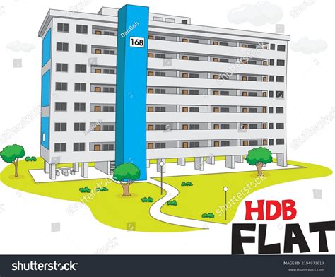 Hdb Flats Public Housing Singapore Flats Stock Vector, 47% OFF