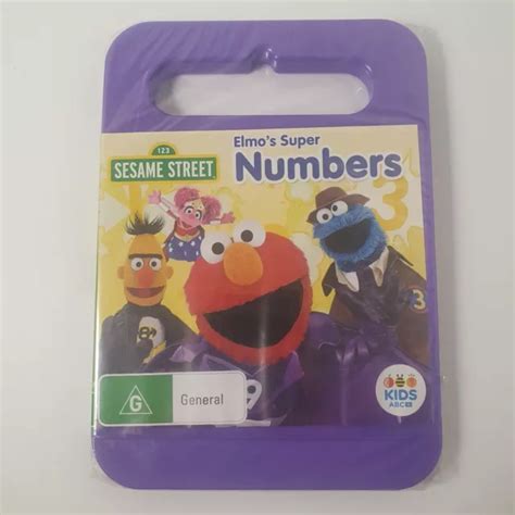 SESAME STREET - Elmo's Super Numbers DVD Region 4 Australia NEW free ...