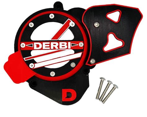 Cache Allumage Euro 3 aéré pour Derbi 50 Rouge Kitdeco moto fr