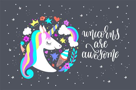 25 UNICORN QUOTES + 9 POSTERS By karakotsya | TheHungryJPEG