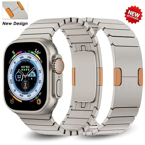 Link Pulseira Loop Para Apple Watch Faixa De A O Inoxid Vel Ultra 2