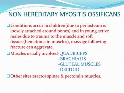 Myositis ossificans | PPT