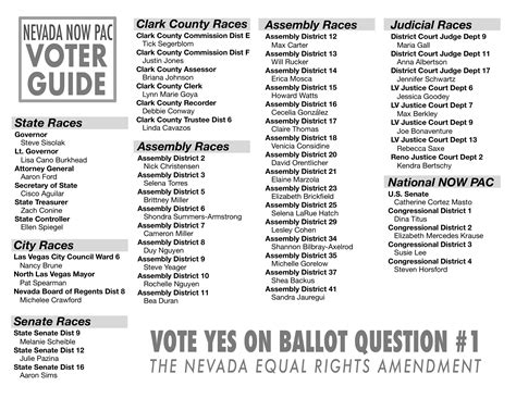 2022 Election Guide — Nevada NOW PAC