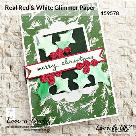 Glimmer Paper In Christmas Cards Love A Duckie