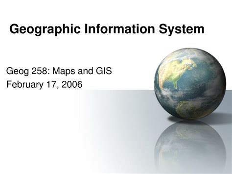 Ppt Geographic Information System Powerpoint Presentation Free