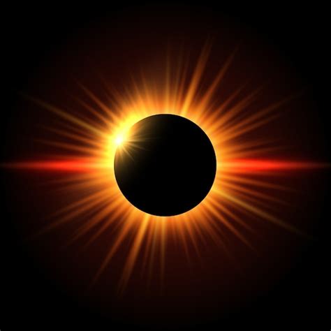 Fundo Do Eclipse Solar Vetor Gr Tis