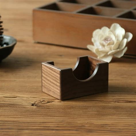 Coasters Holder Wooden Minimalist Holder For Square Or Round Coaster