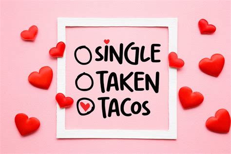 Single Taken Tacos Svg Design So Fontsy