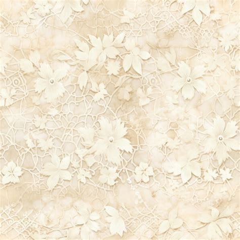 Download Delicate Beige Background with White Floral Pattern Patterns ...