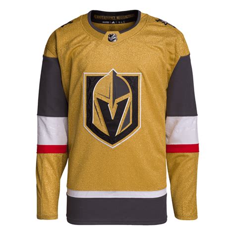 Vegas Knights Primegreen Authentic Adidas Gold Jersey