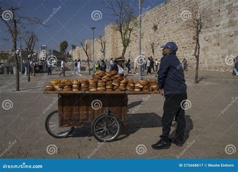 A Pastry Vendor Jerusalem Israel Editorial Photography Image Of