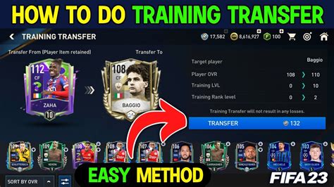 How To Do Training Transfer In Fifa Mobile