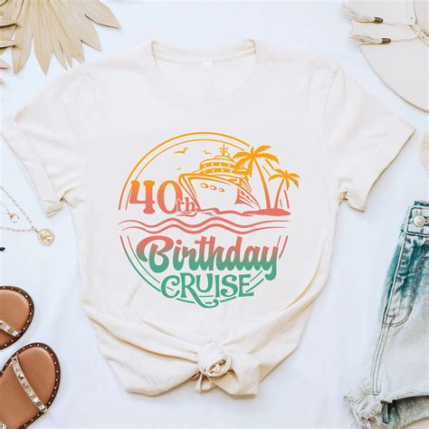 Birthday Cruise Squad Shirt Personalized 40th Birthday Cruise Etsy