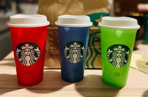 Paquete Vaso Reutilizable Starbucks Cambia De Color Env O Gratis