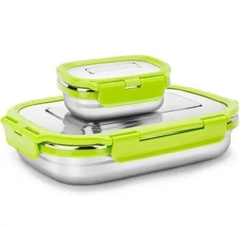 Stainless Steel Plastic Lunch Box Set At Rs Set Lunch Box In