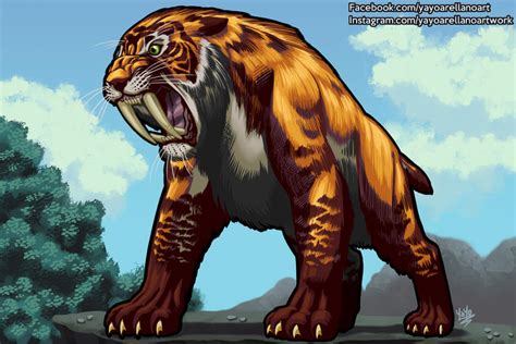 Smilodon By Yayoarellano On Deviantart