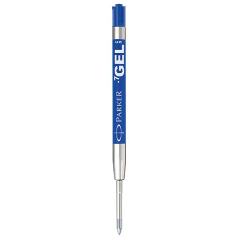 Parker Recharge Bille Gel Pointe Moyenne Bleue Blister X