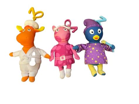 THE BACKYARDIGANS PLUSH Clip On Figure Set Tyrone Pablo Uniqua 21