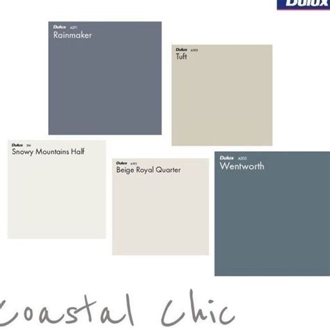 Dulux Coastal Chic Colour Palette | House color palettes, Coastal paint ...