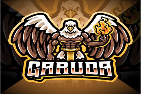 Garuda Esport Mascot Logo Design Graphic By Visinkart · Creative Fabrica