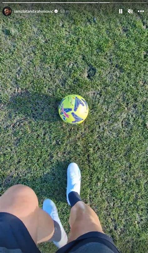 Milan Ibrahimovic Al Lavoro Con Il Pallone A Milanello FOTO