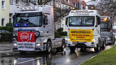 Lkw Demo Kommen Autofahrer Am Freitag Noch Durch Osnabr Ck Noz