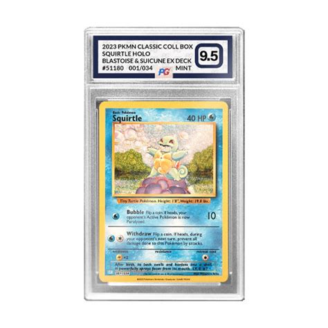 Squirtle Holo 001034 Classic Collection Box Pg Graded Mint 95