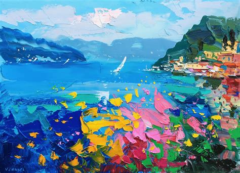 Lake Como Art Prints Original Art Italy Wall Art Canvas Etsy