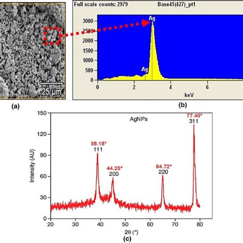 Characterization Of Silver Nanoparticles A Sem Observation B Edx