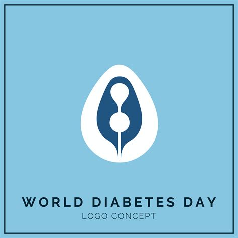 World Diabetes Day Minimalist Logo Concept 46433156 Vector Art at Vecteezy