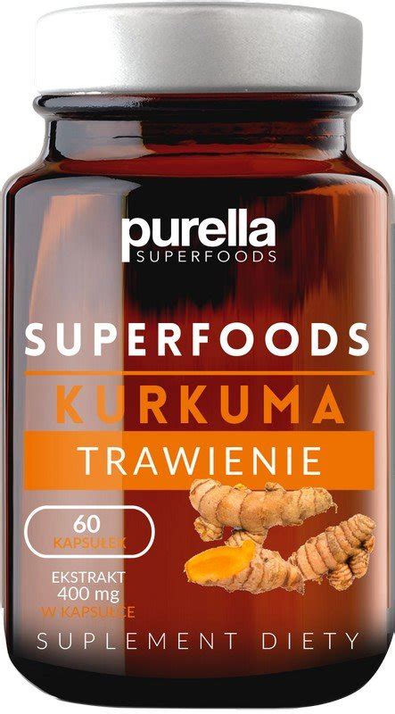 Purella Superfoods Kurkuma suplement diety 60 kapsułek Sklep EMPIK