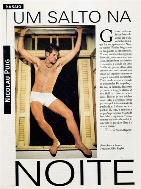 Ator Nico Puig Nu Na Revista Gay G Magazine Porno Gay