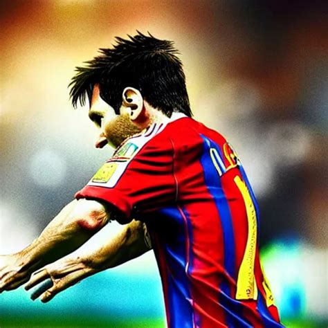 Soccer Player Lionel Messi Realistic Stable Diffusion