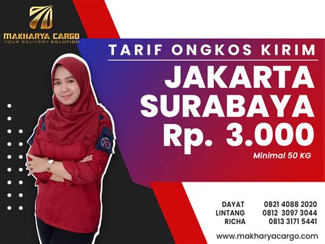 Tarif Ongkos Kirim Jakarta Surabaya Gratis Jemput Barang