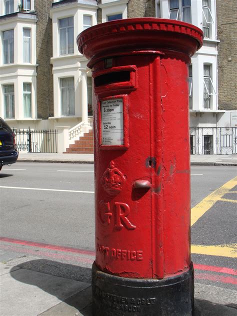 Postbox London England L A Cecil Antique Mailbox Post Box