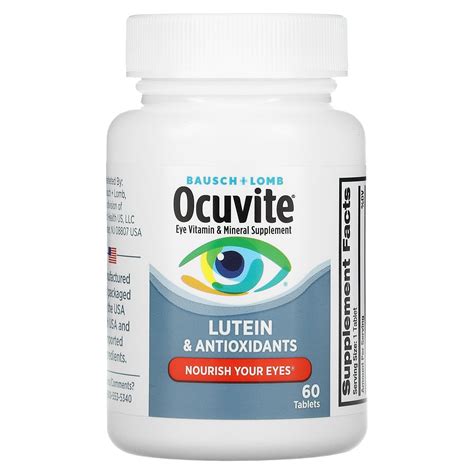 Ocuvite Suplemento De Vitaminas Y Minerales Para Los Ojos Lute Na Y