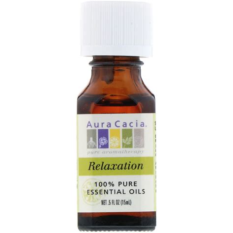 Aura Cacia 100 Pure Essential Oils Relaxation 5 Fl Oz 15 Ml Iherb