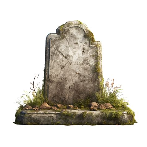 3d Gravestone isolated on transparent background 48690164 PNG