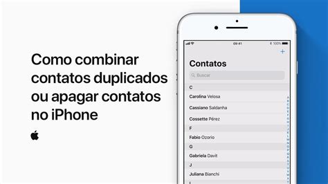 Como Apagar Ou Combinar Contatos Duplicados Em Seu Iphone Ipad