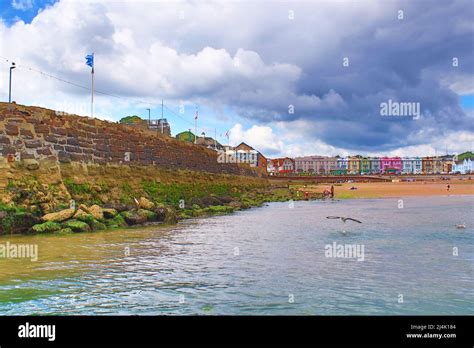 View Of Paignton Beach A Long Pier Juts Out From This Popular Sandy