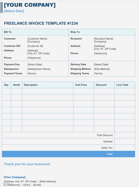 Free Invoice Spreadsheet Spreadsheet Downloa Free Invoice Templates ...