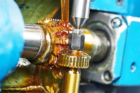 Metalworking Gearwheel Machining Stock Photo Image Of Technology