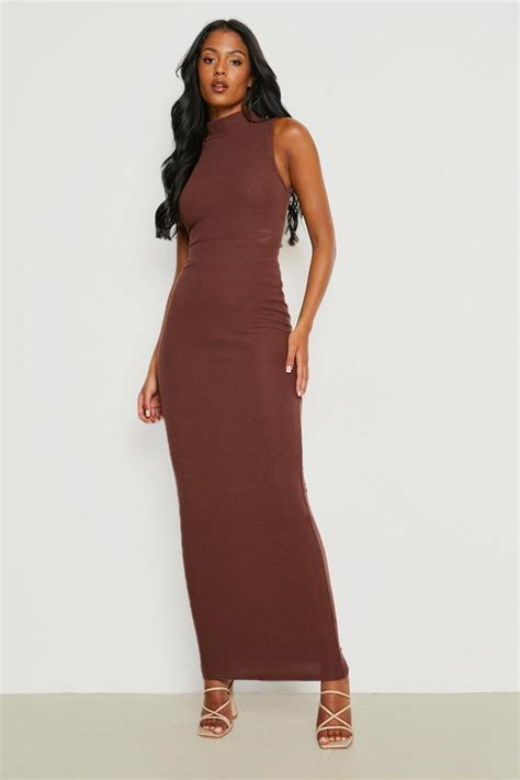 Tall Ripple Rib Tube Maxi Skirt Boohoo