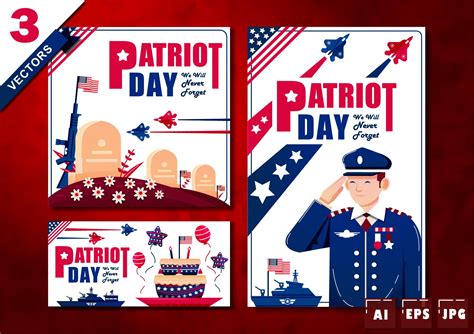 Patriot S Day Flyer Graphic By Kevyn Creative Creative Fabrica