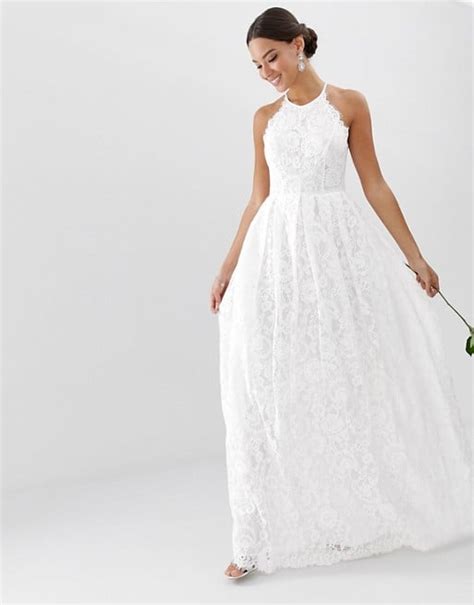 Asos Edition Lace Halter Neck Maxi Wedding Dress Cheap Asos Wedding