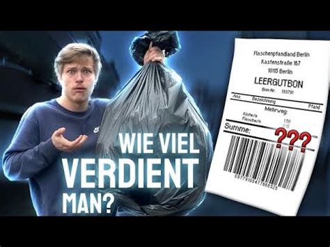 Pfandsammler F R Woche Selbstexperiment Youtube