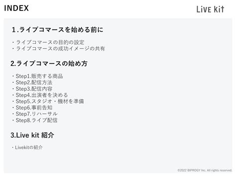 お役立ち資料一覧 ライブコマースサービス「live Kit」